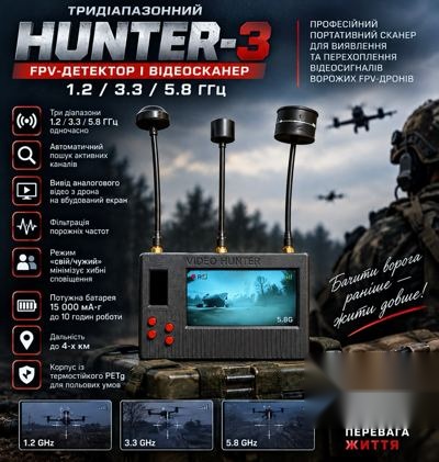 FPV-детектор і відеосканер Hunter-3