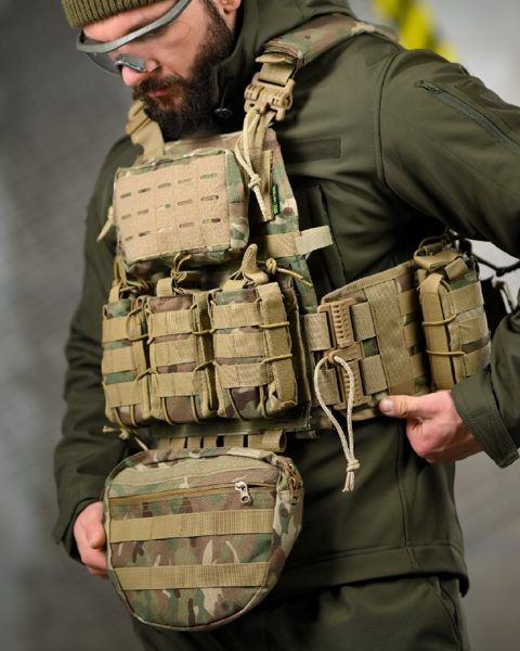 Плитоноска Multicam з підсумками